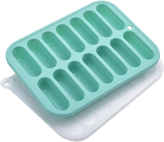 DOITOOL 12-Cavity Silicone Sausage Mold - Non-Stick Flexible Hotdog Maker for Baking, Cooking, and Steaming - Homemade Sausages