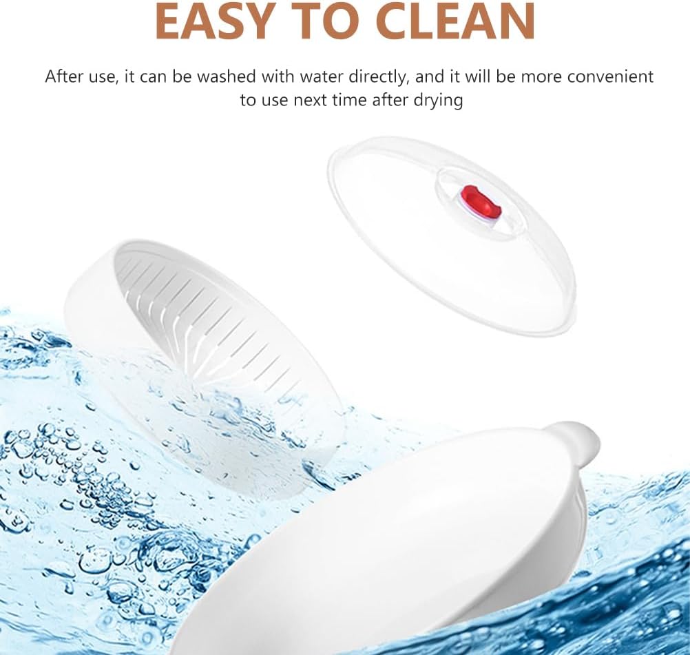 DOITOOL Food Steamer with Lid - Microwave Heating Steamer for Rice, Fish, Meat, Dumplings, and Dim Sum