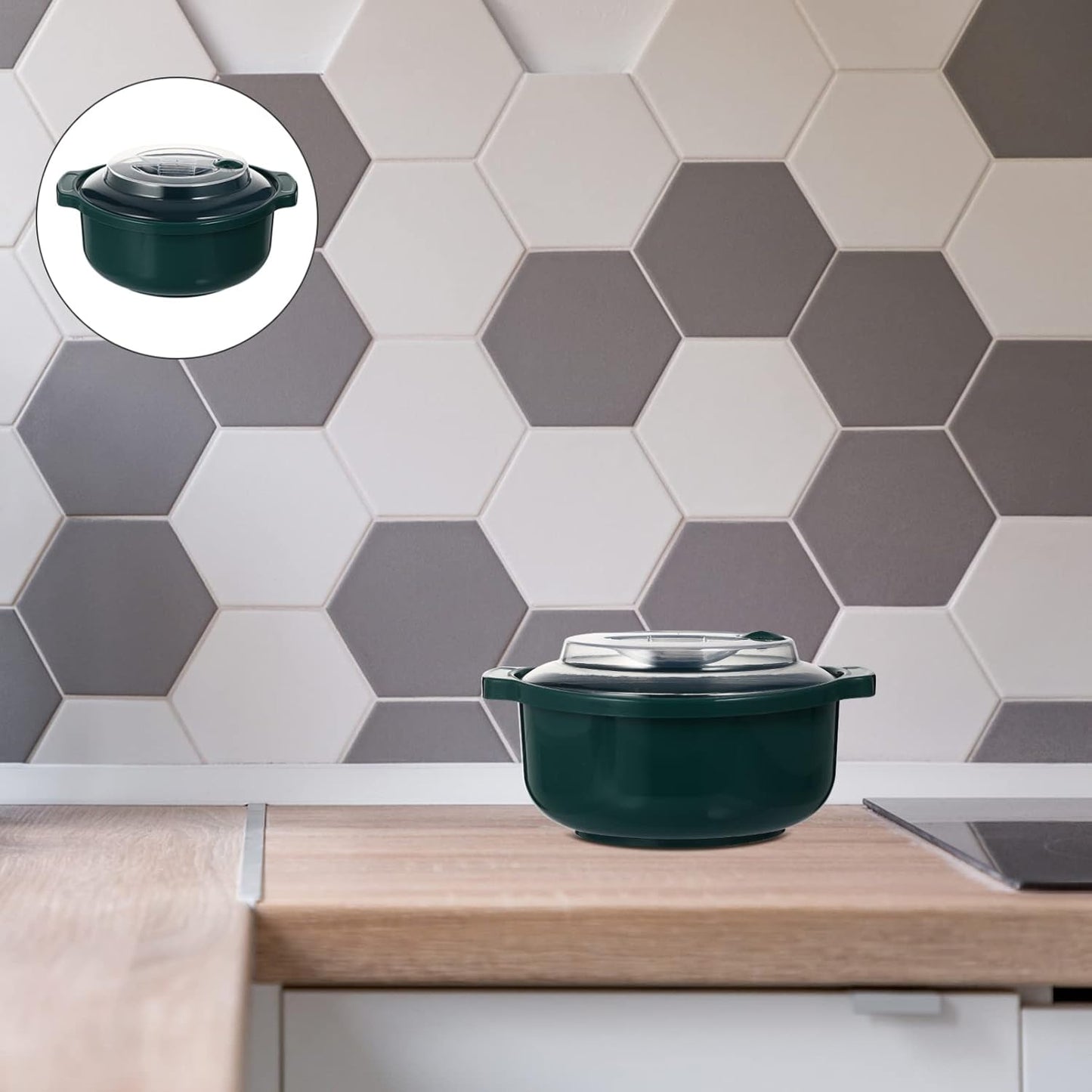 DOITOOL Microwave Steamer with Food Storage Containers for Cooking and Meal Prep