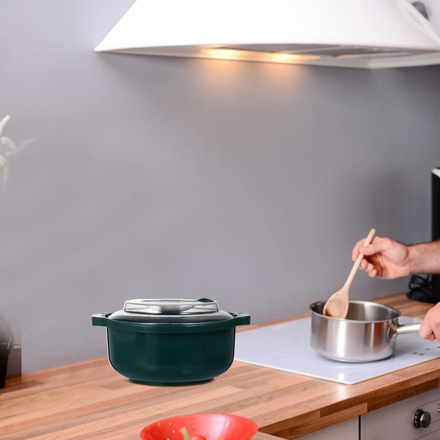 DOITOOL Microwave Steamer with Food Storage Containers for Cooking and Meal Prep