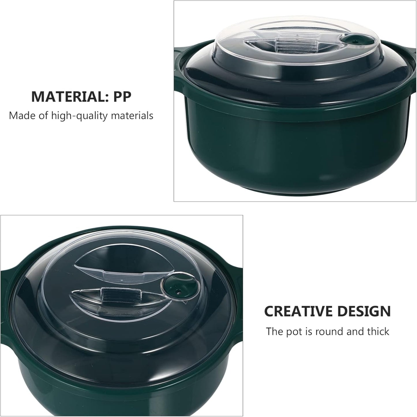 DOITOOL Microwave Steamer with Food Storage Containers for Cooking and Meal Prep