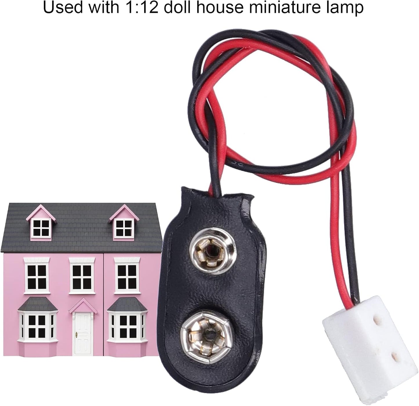 Dollhouse Miniature Lamp Light Power Supply Connection Line Wire Accessory Set for Decoration