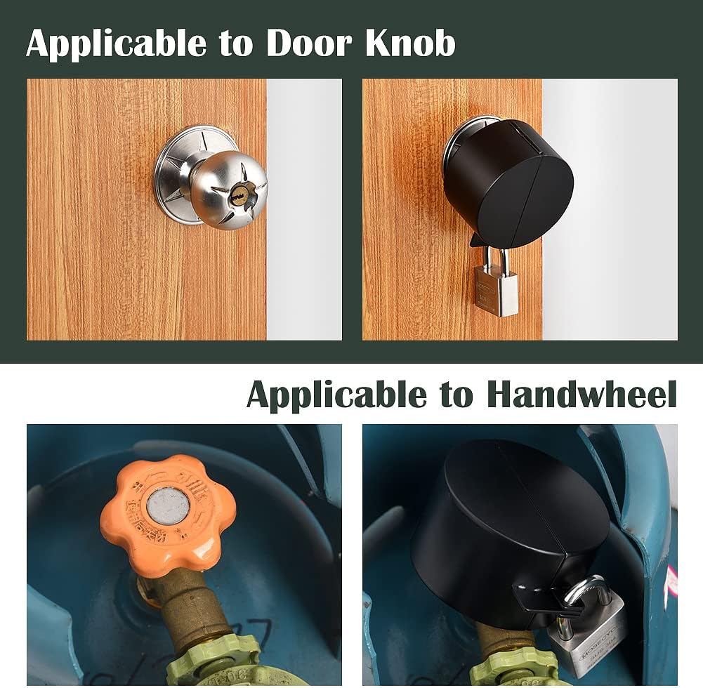 Door Knob Lockout Device - Cover to Disable Doorknob/Faucet/Valve, Prevents Turning & Access to Keyhole - WildKart