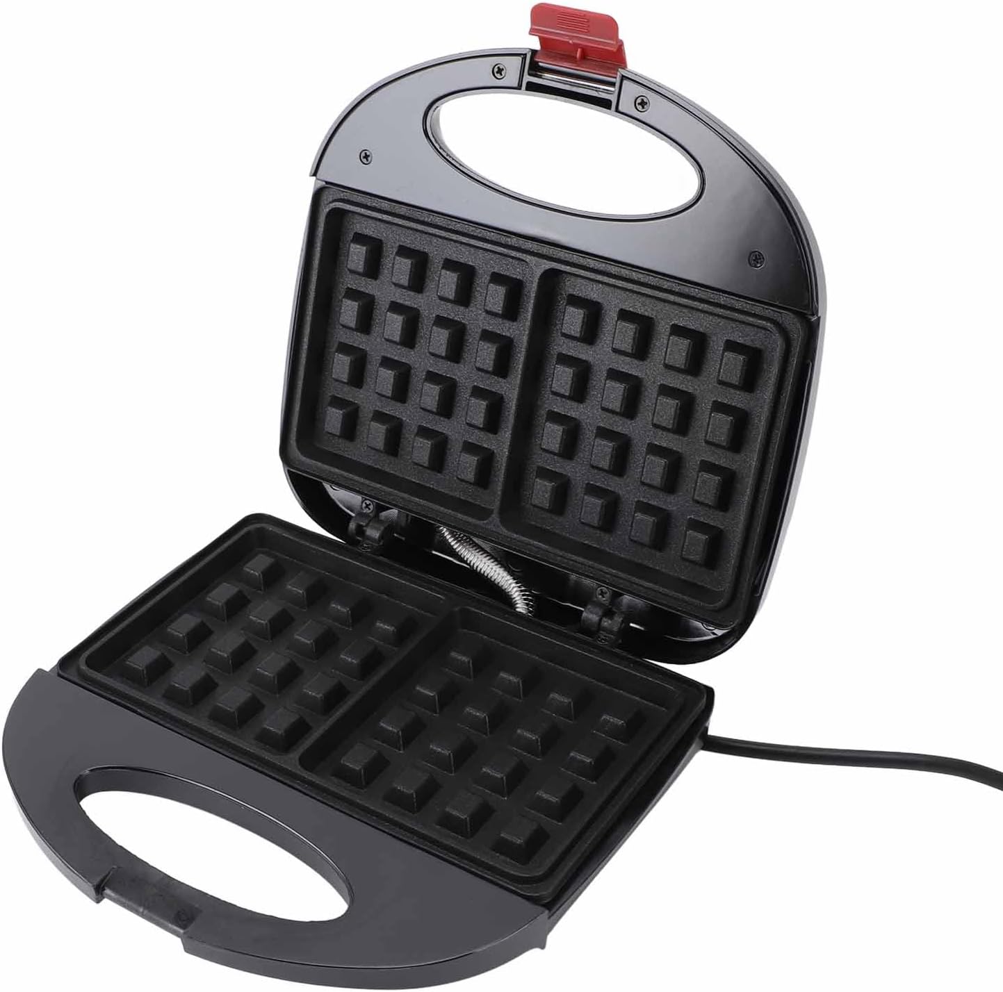 Double Sided Non Stick Waffle Maker for Homemade Snacks - 750W Electric Grill Plate Maker for Restaurants, Cafes, and Bars