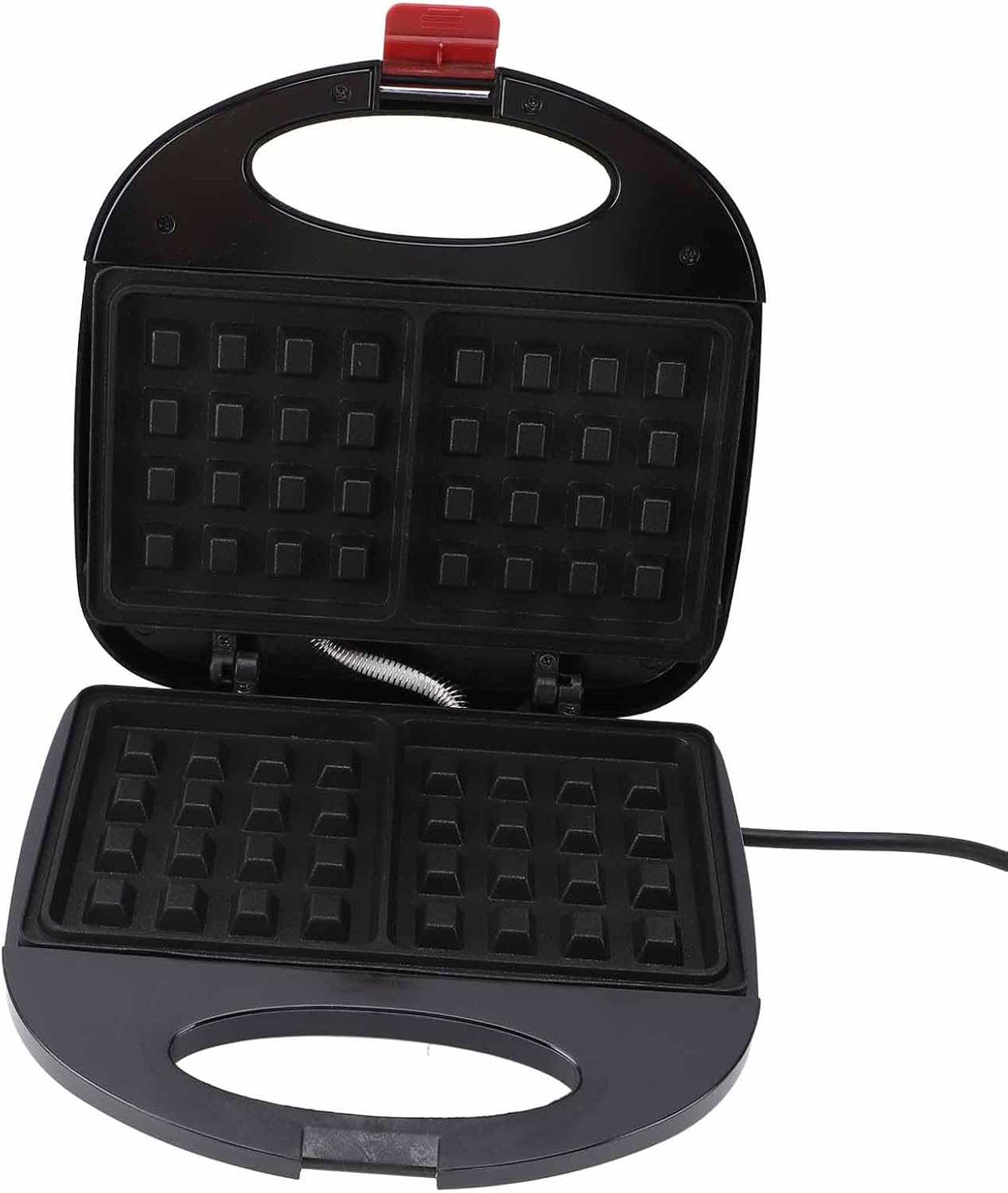 Double Sided Non Stick Waffle Maker for Homemade Snacks - 750W Electric Grill Plate Maker for Restaurants, Cafes, and Bars