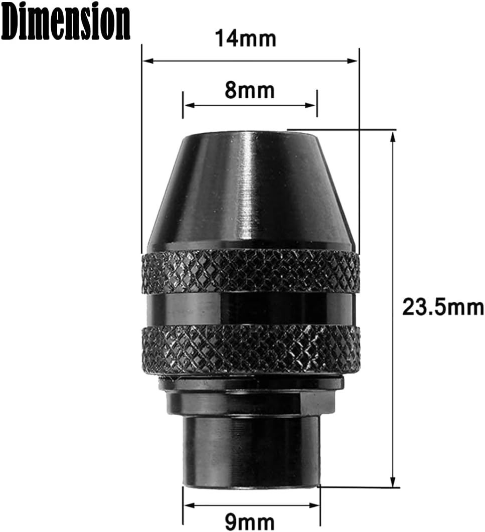 Dremel Rotary Tool Keyless Chuck Set with 2 Pieces - Replacement Quick Change Chuck Kit