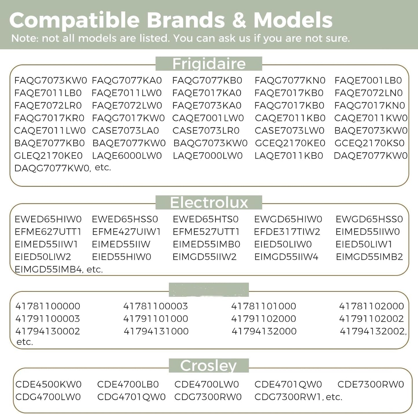 Dryer Repair Kit for Electrolux & Frigidaire - Includes Drum Support Rollers, Belt, and Idler Pulley - MOOTVGOO 134715900, 137315300, 134793500