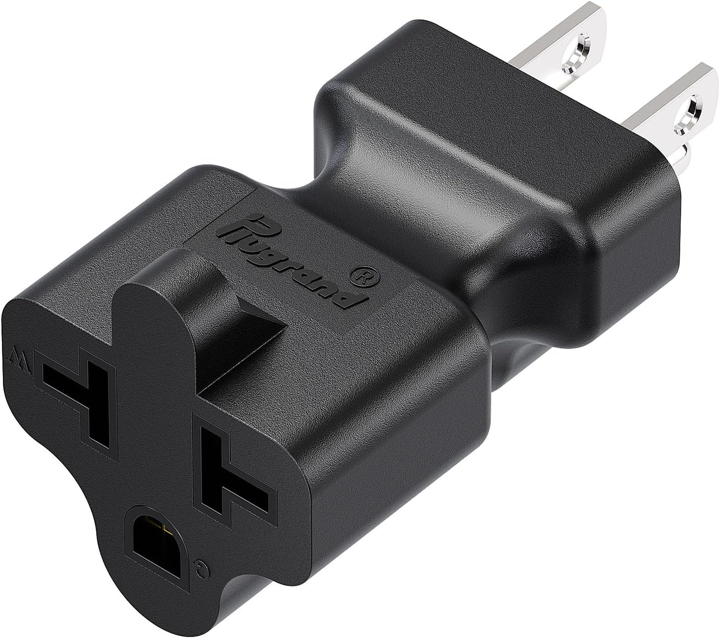 Dual Pack Plugrand 4-in-1 AC Plug Adapter: 15A to 20A, 5-15P to 5-20R, 5-15P to 6-15R, 5-15P to 6-20R - 125V to 250V Conversion