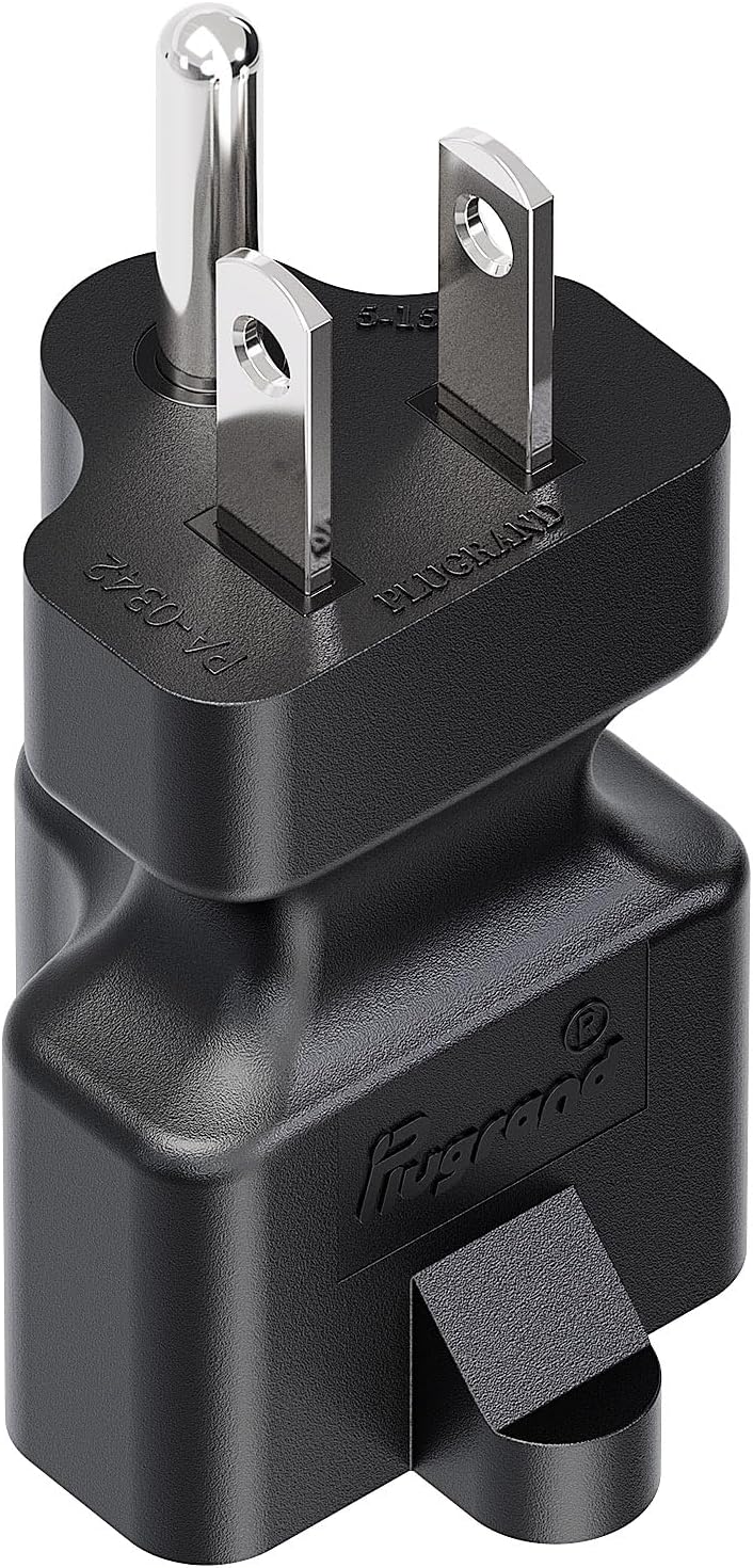 Dual Pack Plugrand 4-in-1 AC Plug Adapter: 15A to 20A, 5-15P to 5-20R, 5-15P to 6-15R, 5-15P to 6-20R - 125V to 250V Conversion