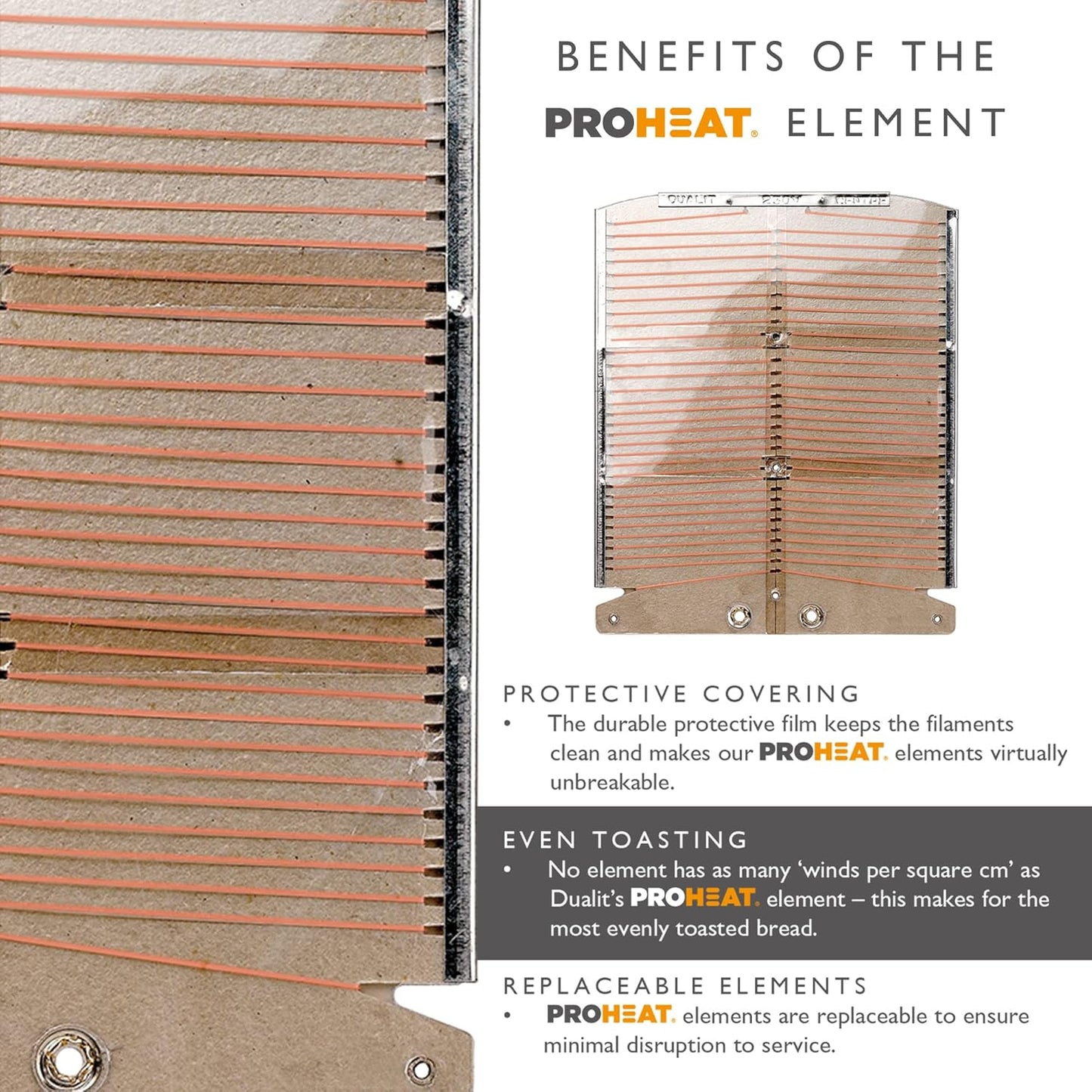 Dualit Classic 2 Slice NewGen Toaster in Stainless Steel with Replaceable ProHeat Elements, Defrost Function, Mechanical Timer, Metallic Charcoal Finish - Hand Built in the UK