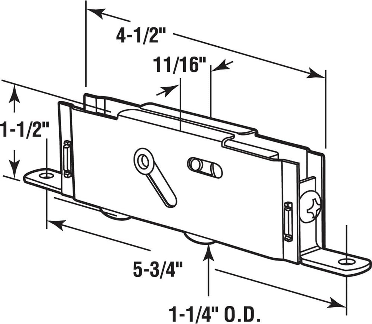 Durable 1-1/4 Inch Steel Ball Wheel Bearing Sliding Patio Door Tandem Roller Assembly - Set of 2