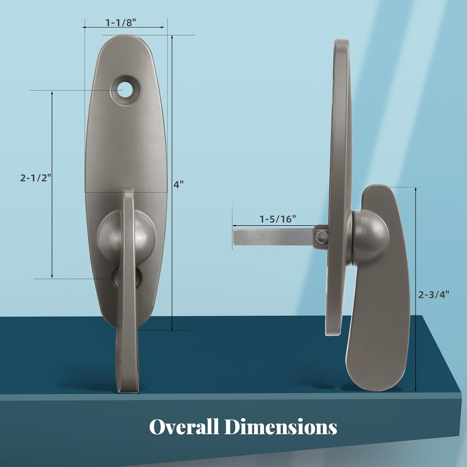 Durable 10-Year Replacement Parts for Andersen Sliding Door Lock in Stone Color