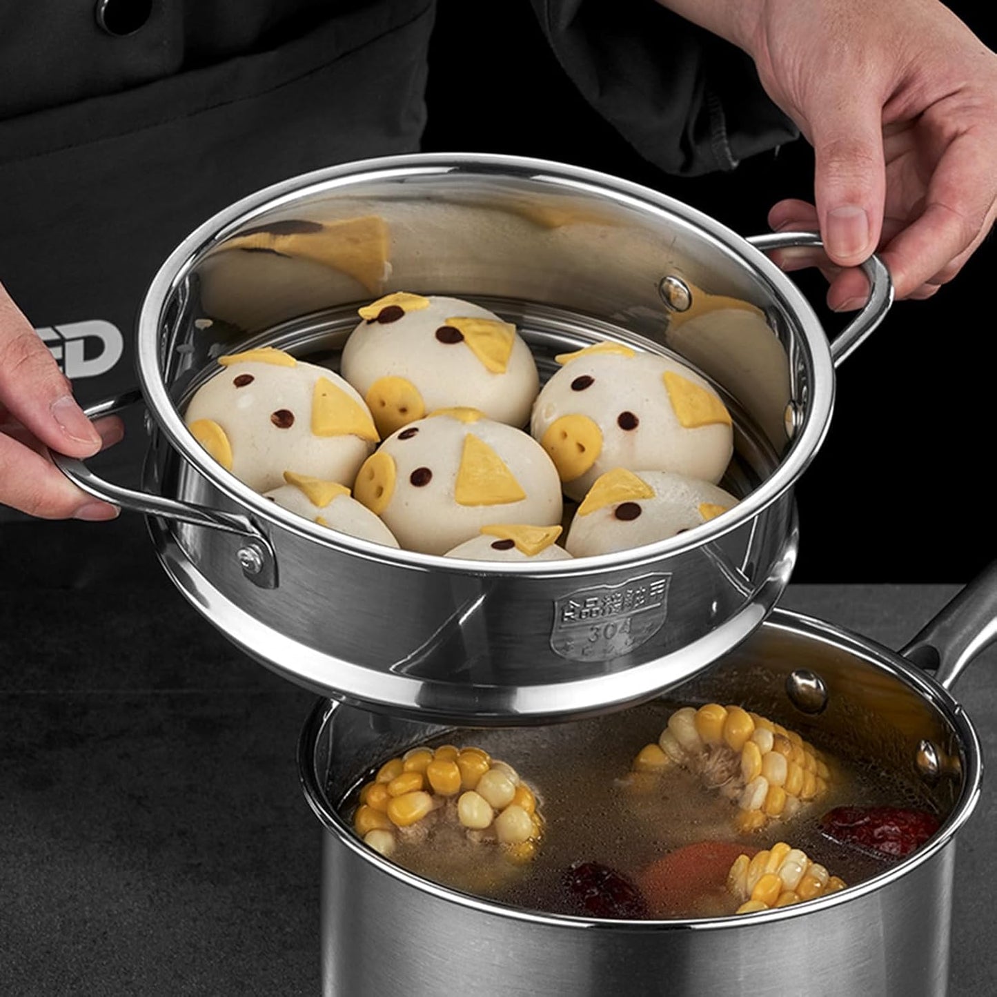 Durable 316 Stainless Steel Steamers for Versatile Cooking in Any Kitchen Setting