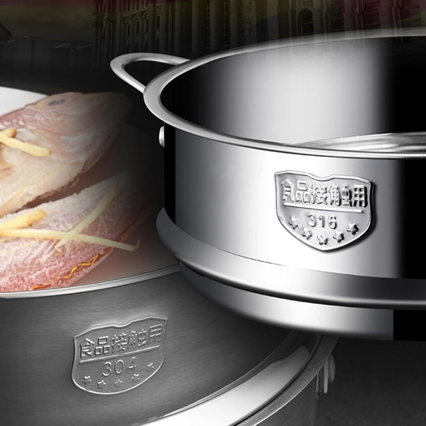 Durable 316 Stainless Steel Steamers for Versatile Cooking in Any Kitchen Setting