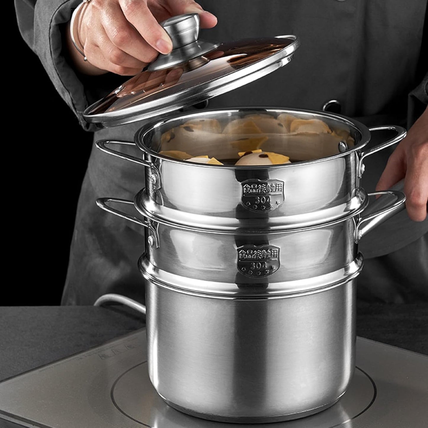 Durable 316 Stainless Steel Steamers for Versatile Cooking in Any Kitchen Setting