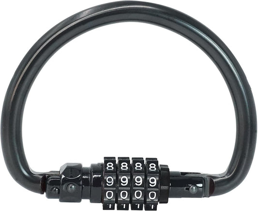 Durable 4-Digit Combination Lock for Outdoor Fence, Door, Bike, Gym - Strong Alloy Material, 3.93in Diameter Lock Ring