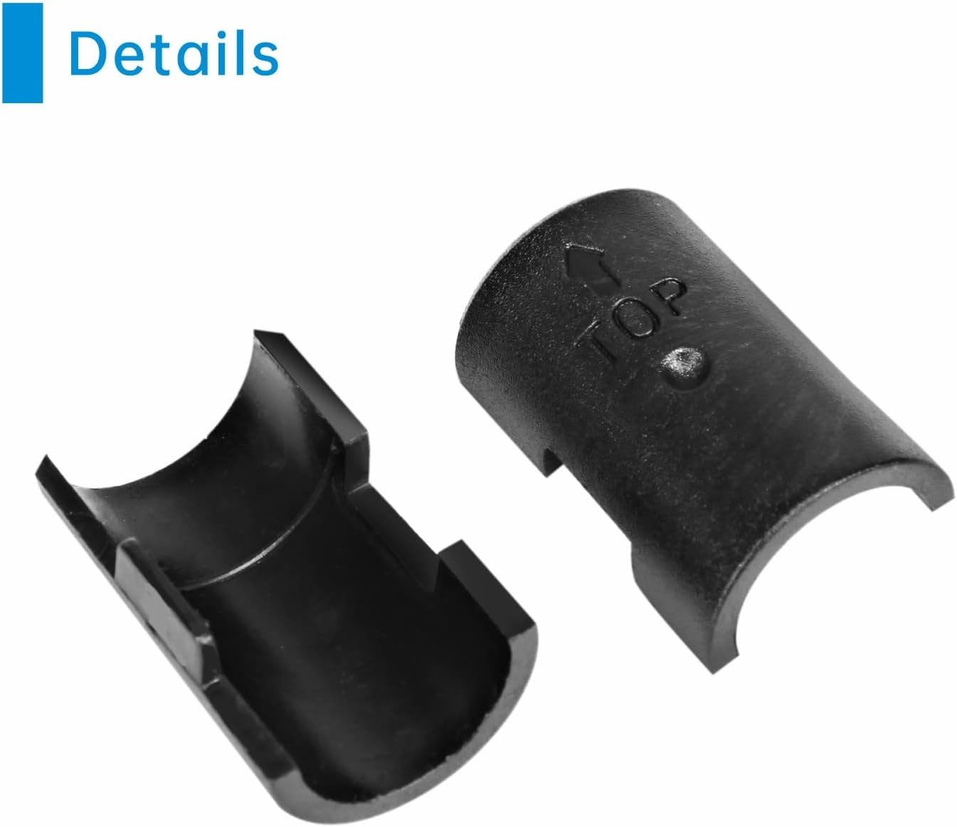 Durable Black Wire Shelf Lock Clips for 3/4" Pipe Shelving System - 24pcs (12 Pairs)