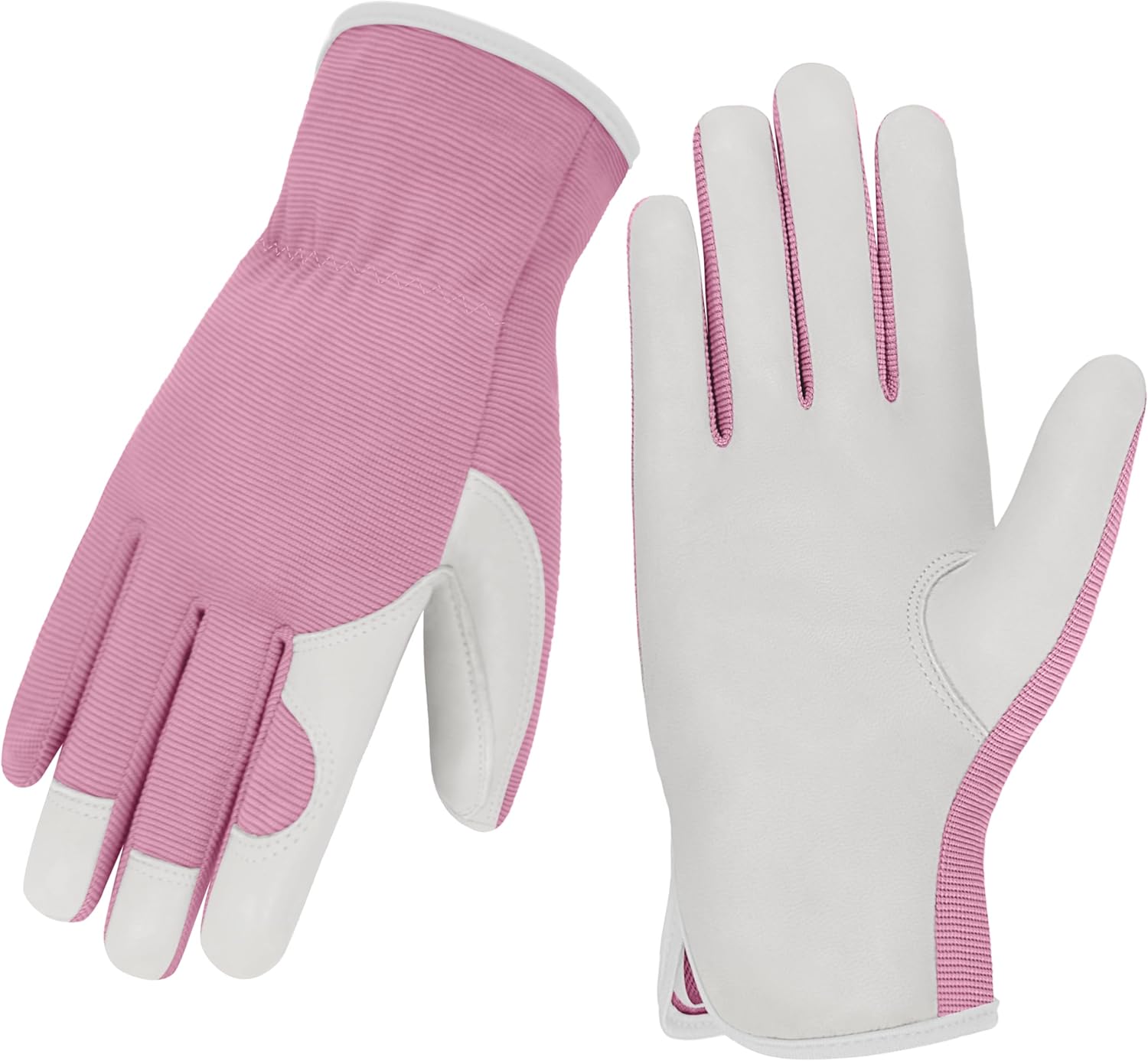 Durable Leather Gardening Gloves for Women and Men - Thorn Proof Yard & Outdoor Work Gloves