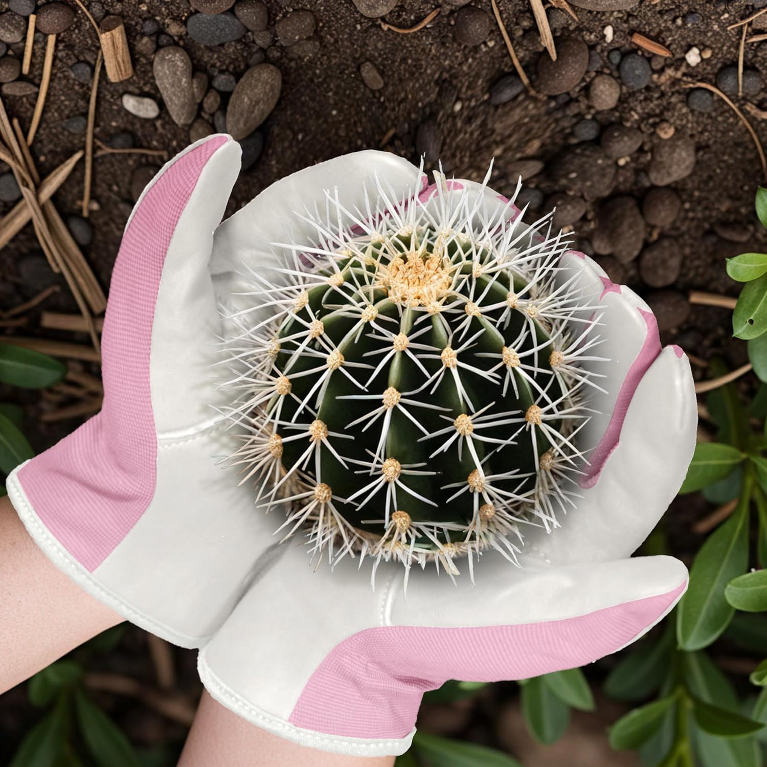 Durable Leather Gardening Gloves for Women and Men - Thorn Proof Yard & Outdoor Work Gloves