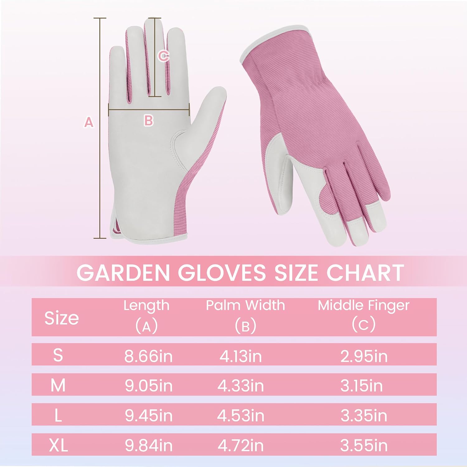Durable Leather Gardening Gloves for Women and Men - Thorn Proof Yard & Outdoor Work Gloves