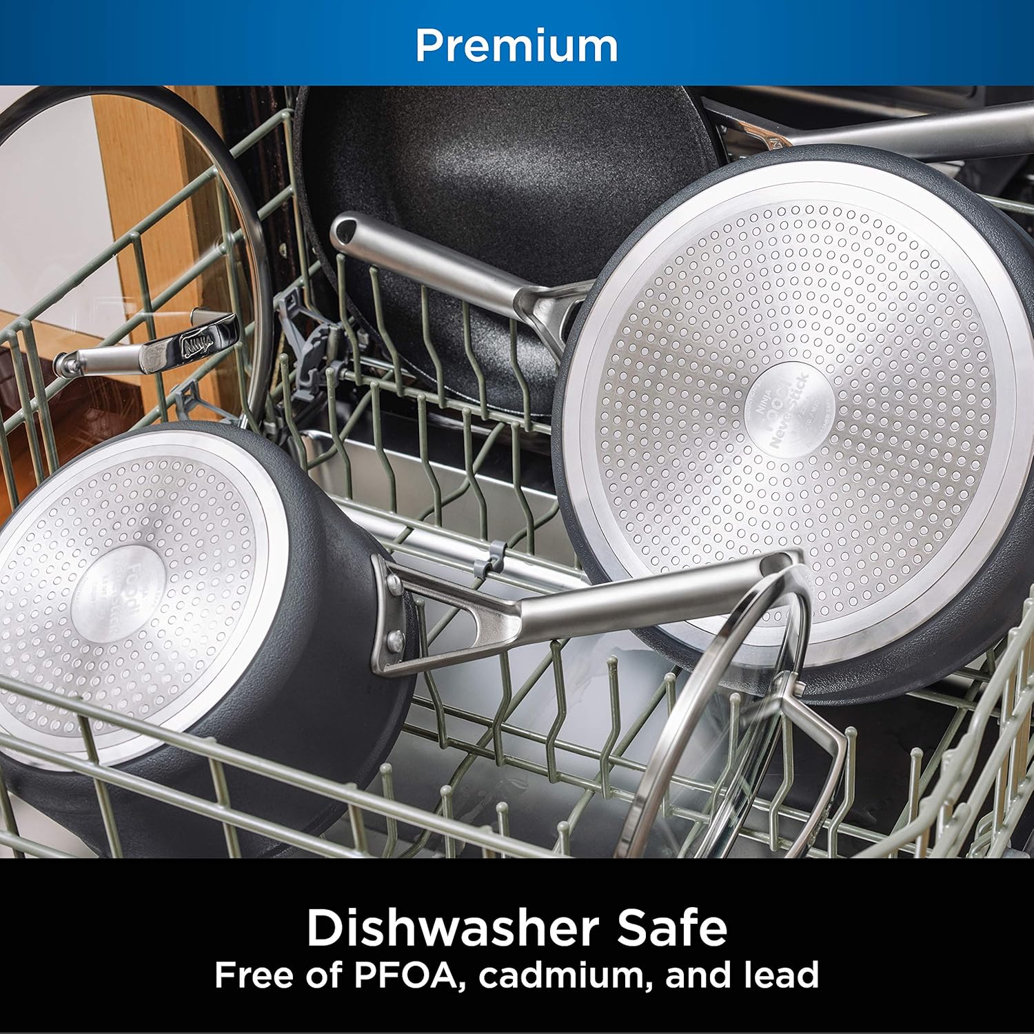 Durable Nonstick Ninja Foodi Fry Pan - 10.25 Inch, Hard-Anodized, Oven Safe to 500°F