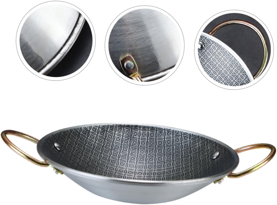 Durable Reusable Hot Pot for Home Kitchen Cooking, Wear-Resistant Fry Pan