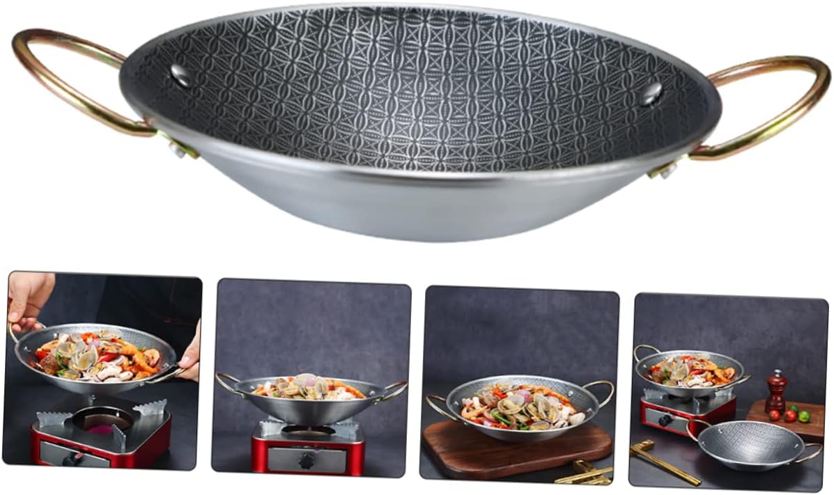 Durable Reusable Hot Pot for Home Kitchen Cooking, Wear-Resistant Fry Pan
