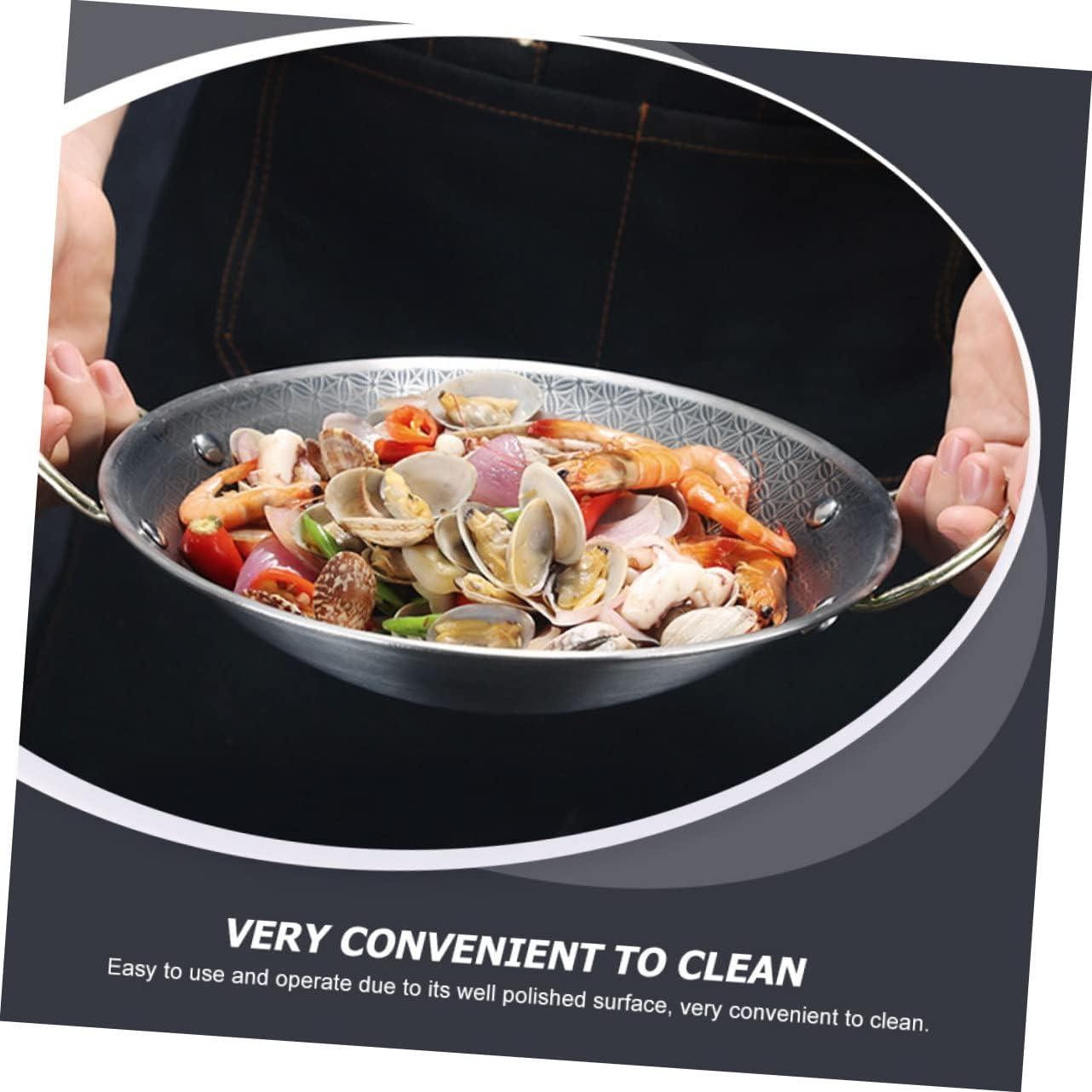 Durable Reusable Hot Pot for Home Kitchen Cooking, Wear-Resistant Fry Pan
