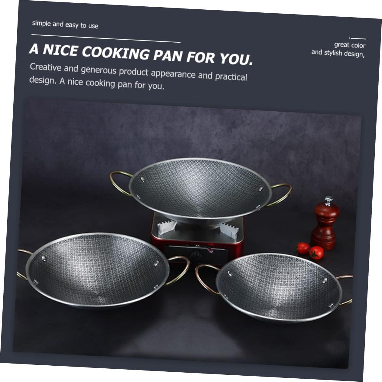 Durable Reusable Hot Pot for Home Kitchen Cooking, Wear-Resistant Fry Pan