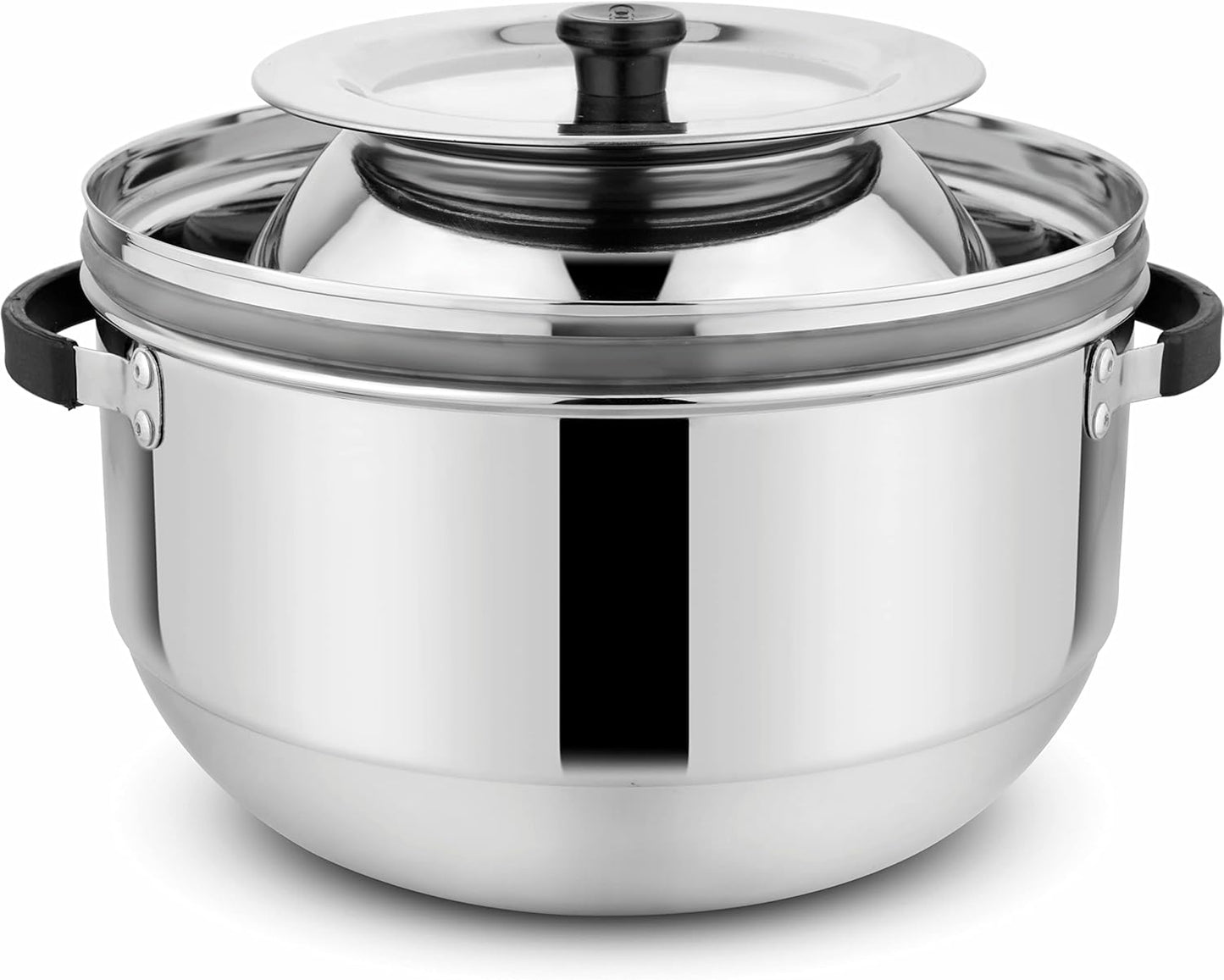 Durable Stainless Steel Idli Maker & Rice Cooker - Fast Heating, 4 Plate Capacity