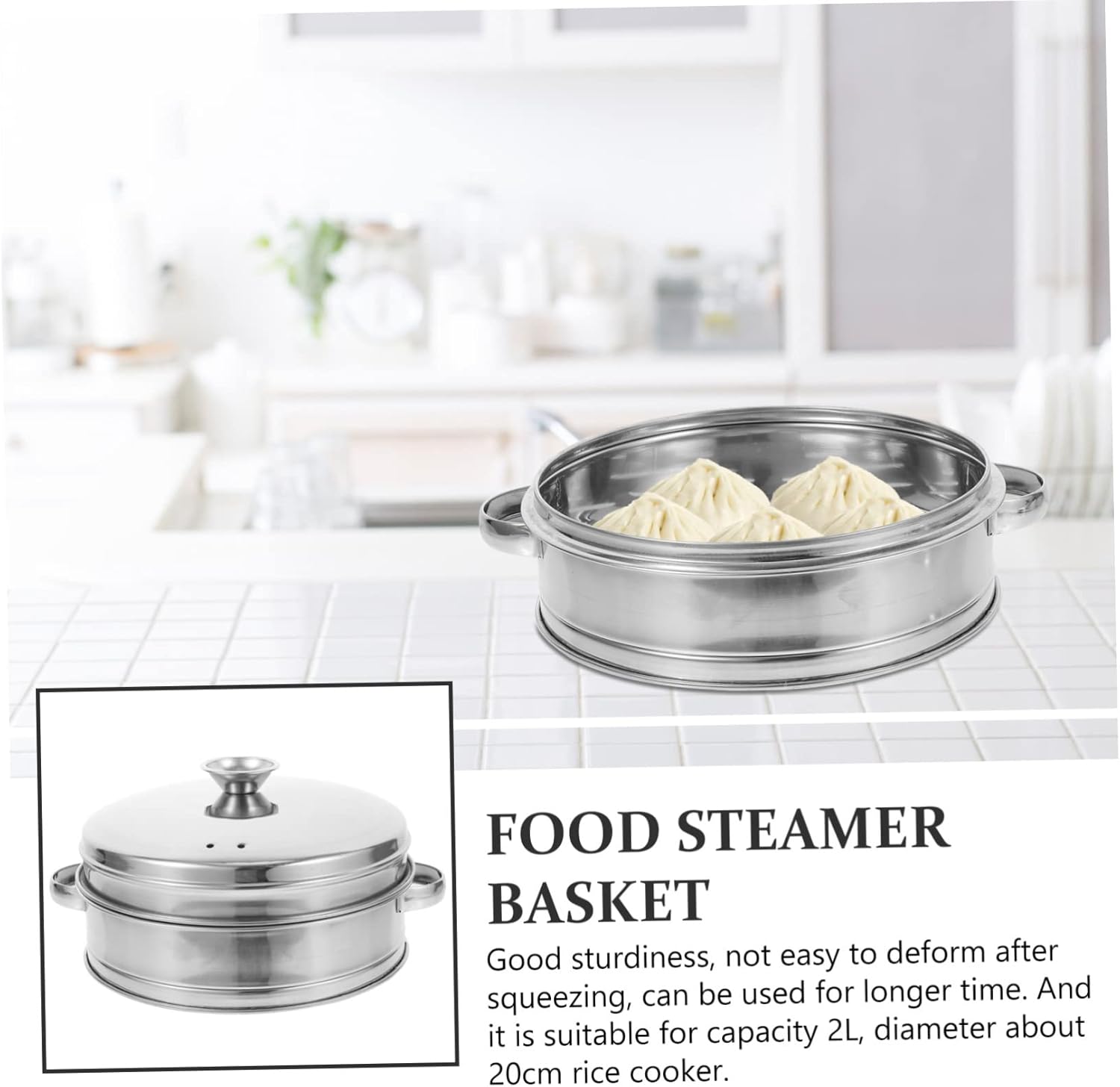 Durable Steaming Basket with Handles for Pot - High-Temperature Resistance - Easy to Clean - Vegetable Steamer