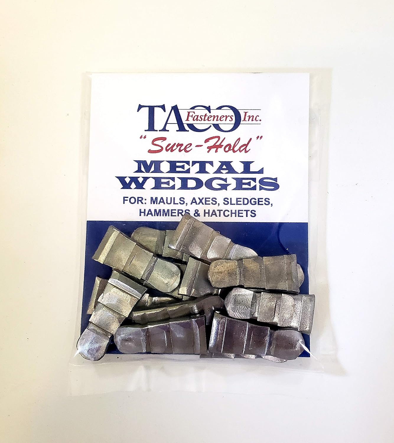Durable Steel Handle Wedges for Firm Grip - Pack of 15