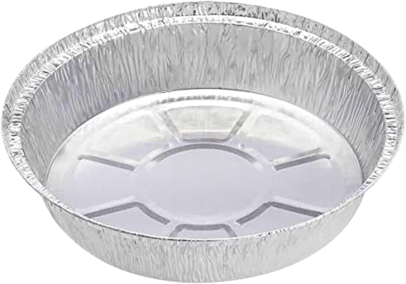 D&W Fine Pack PerformancePak Hemmed Edge Aluminum Pan Silver 46.2 oz 8.94" Diameter x 1.66" Depth 500/Case