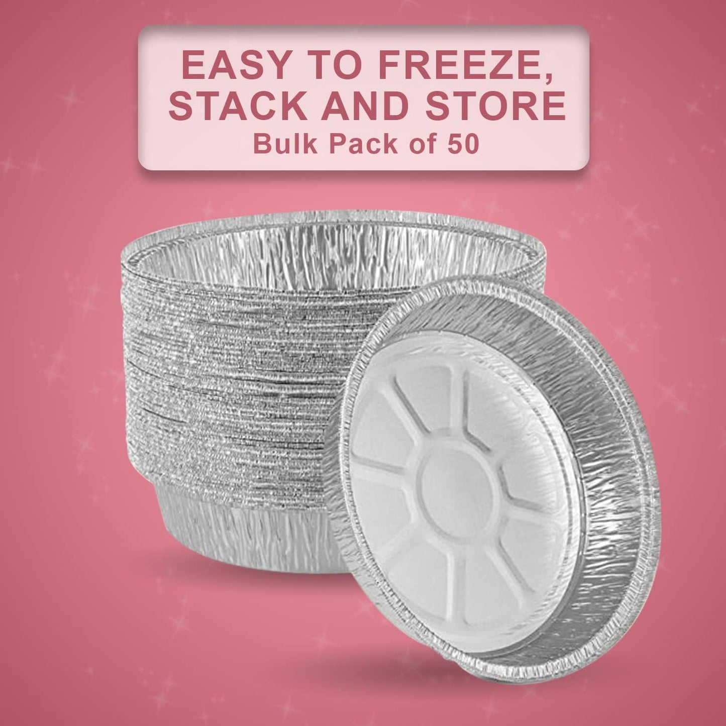 D&W Fine Pack PerformancePak Hemmed Edge Aluminum Pan Silver 46.2 oz 8.94" Diameter x 1.66" Depth 500/Case