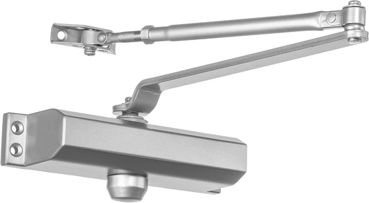 Dynasty Hardware Commercial Grade Size 2 Spring Door Closer, Hydraulic Automatic Series 2000 - Sprayed Aluminum