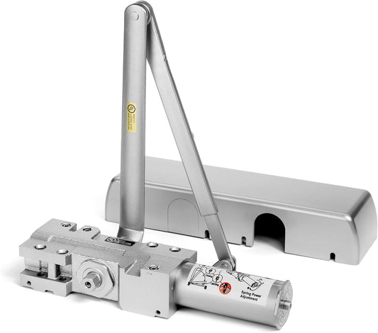 Dynasty Hardware Door Closer Heavy Duty Commercial Grade Hydraulic Adjustable Spring Door Closer Series 4401 Meets ADA Sprayed Aluminum Finish - WildKart