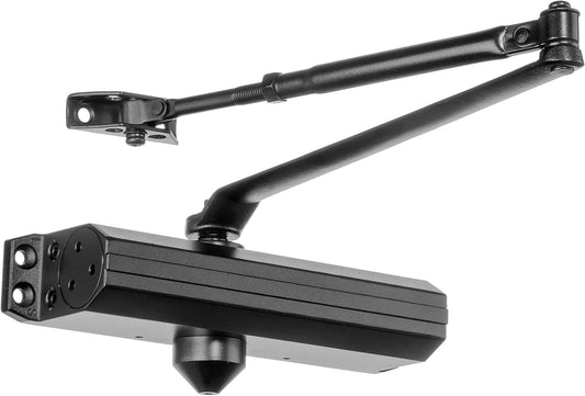Dynasty Hardware Series 1636 Door Closer - Adjustable Spring Size 3-6, Hydraulic Automatic Closer in Dark Bronze