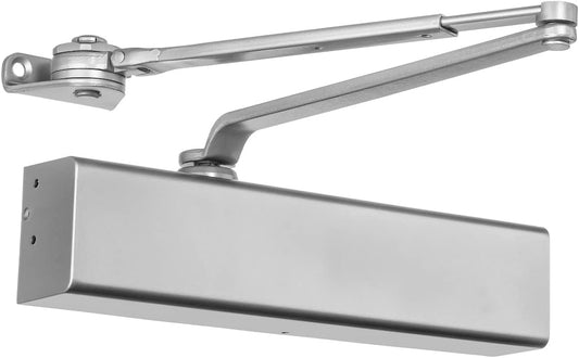 Dynasty Hardware Series 8500-HO Hold Open Door Closer - Heavy Duty Commercial Grade Hydraulic Spring Closer - Sprayed Aluminum Finish