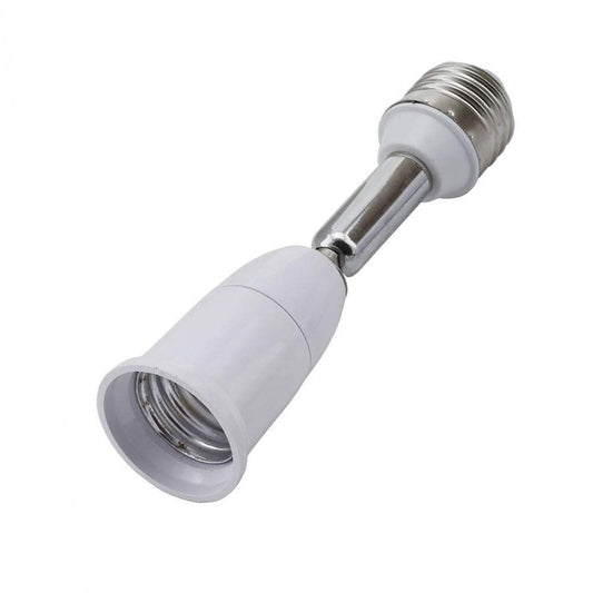 E26 to E26 Bulb Socket Adapter Extender with 180 Degree Angle Bending - 14CM/5.5 inch (1 Pack)
