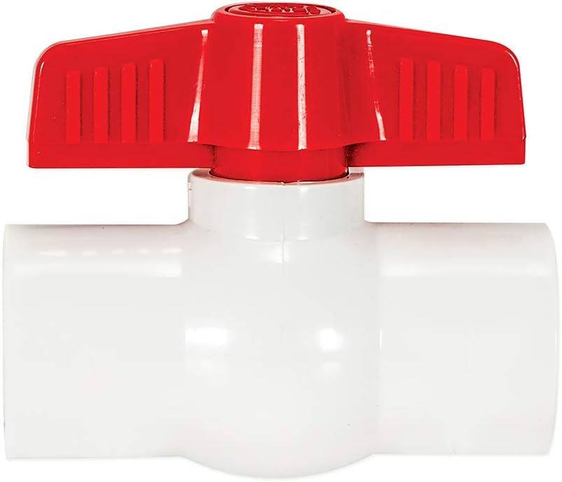 Eastman EZ-FLO 3/4 Inch Slip Schedule 40 PVC Quarter Turn Ball Valve with Brass Plumbing Fitting