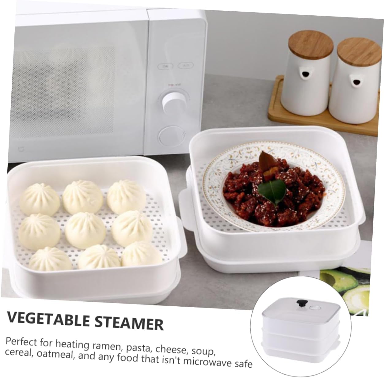 Easy-to-Clean Heating Steamer for Quick & Healthy Cooking with Simple Structure by BRIGHTFUFU