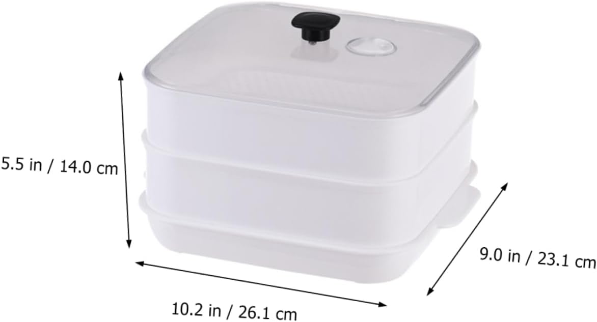 Easy-to-Clean Heating Steamer for Quick & Healthy Cooking with Simple Structure by BRIGHTFUFU