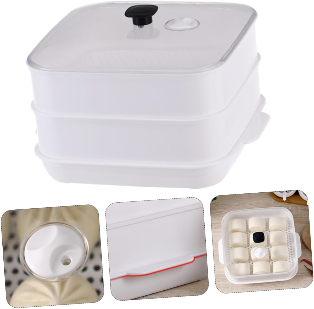 Easy-to-Clean Heating Steamer for Quick & Healthy Cooking with Simple Structure by BRIGHTFUFU