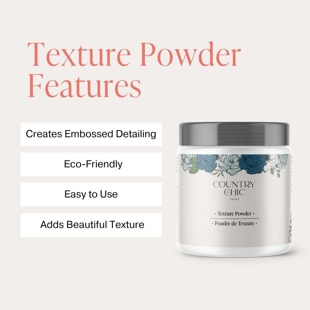 Eco-Friendly Texture Powder for Textured Paint & Rustic Furniture Finishes (17 oz)