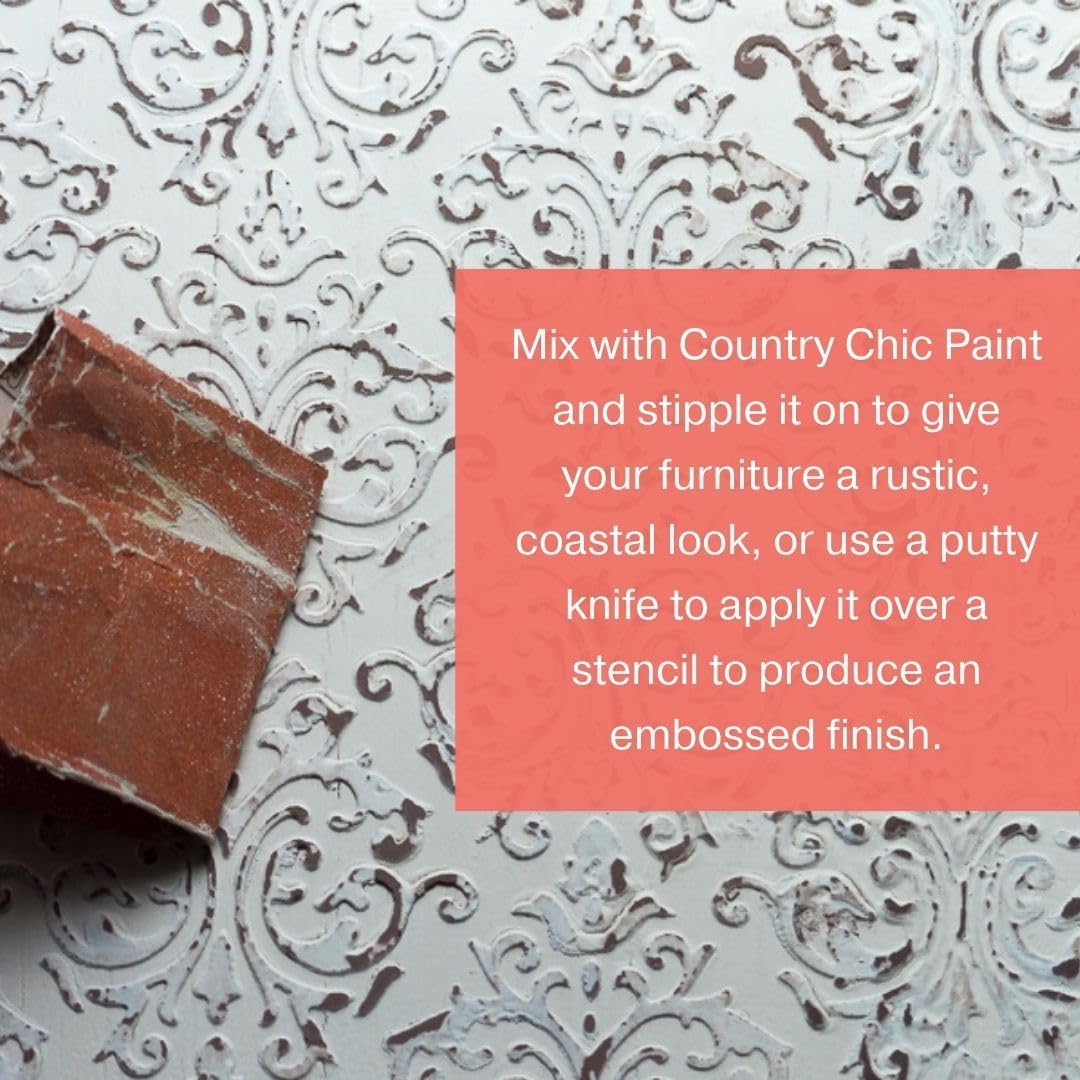 Eco-Friendly Texture Powder for Textured Paint & Rustic Furniture Finishes (17 oz)