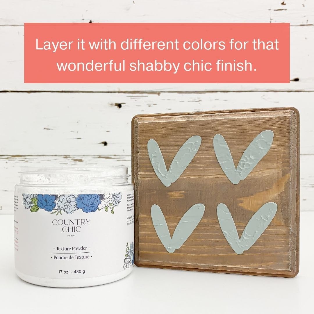 Eco-Friendly Texture Powder for Textured Paint & Rustic Furniture Finishes (17 oz)