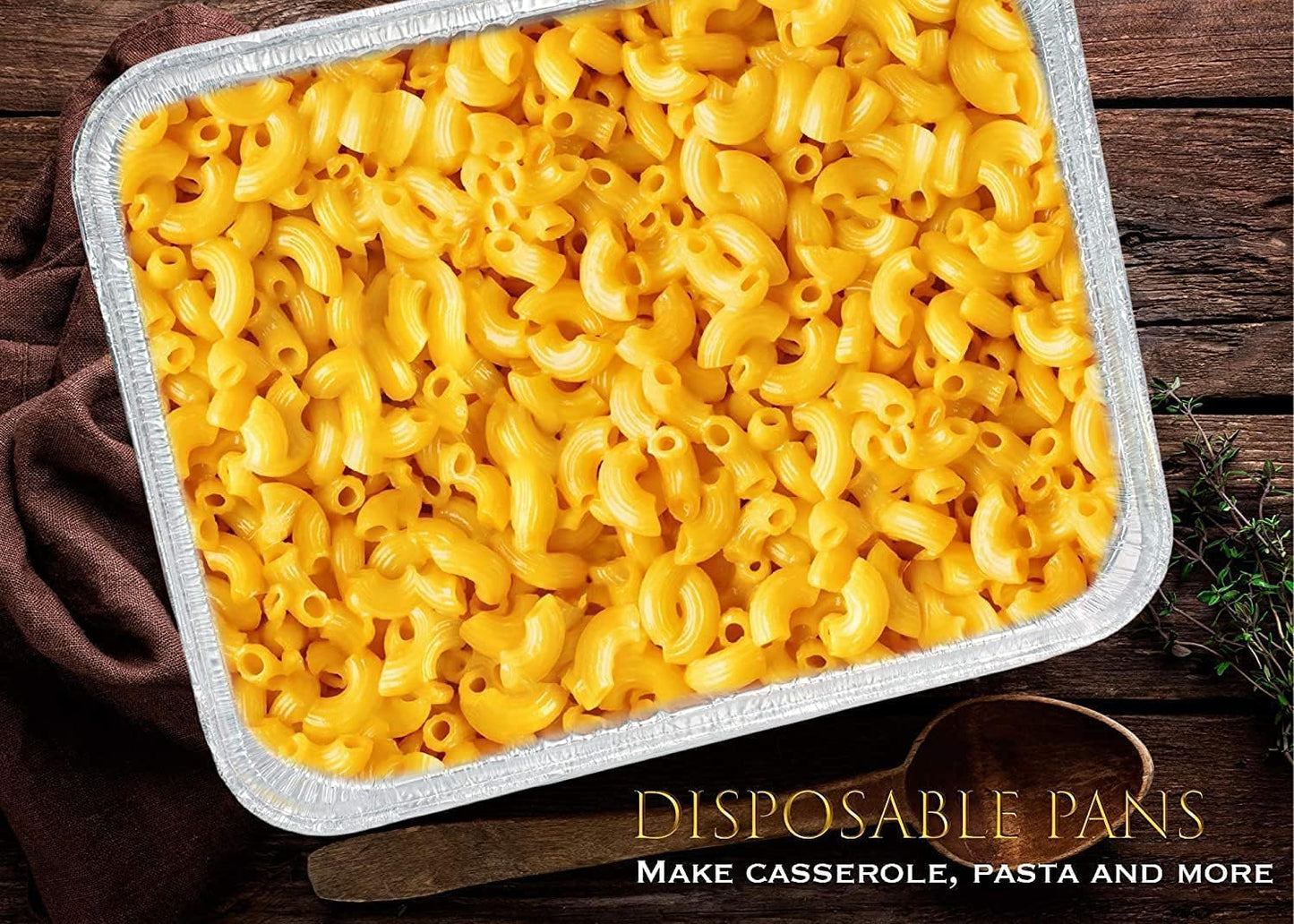 EHOMEA2Z Disposable Half Size Aluminum Pans (10 Pack) - Heavy Duty Foil Baking Pan for BBQ & Crawfish Trays - Eco-Friendly & Durable