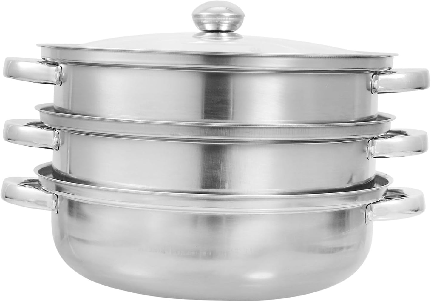 Electric Cookware Set with Amphora Making Tin Kettles and Steam Insert Pot Rack - Kitchen Griddle, Steamer, and Oven Pot with Lid - Cooking Stockpots and Glass Silver Hob