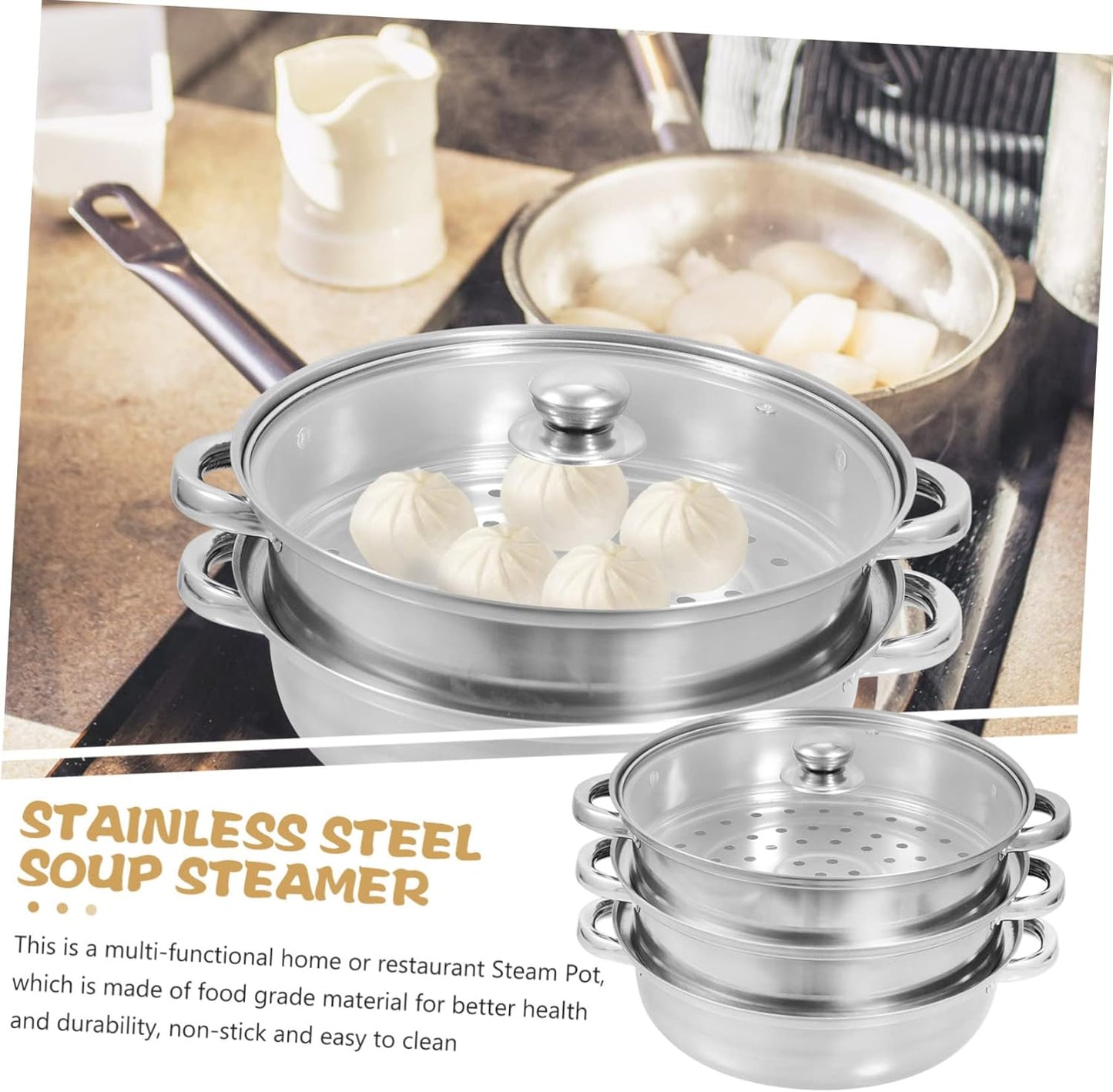 Electric Cookware Set with Amphora Making Tin Kettles and Steam Insert Pot Rack - Kitchen Griddle, Steamer, and Oven Pot with Lid - Cooking Stockpots and Glass Silver Hob