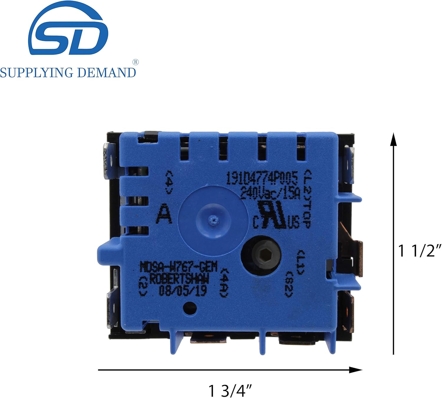 Electric Range Infinite Control Switch Replacement for WB24X25013 4464832 Model - Specific Fit, Not Universal